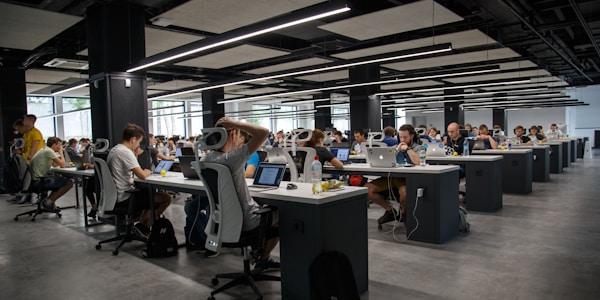 Modern office workspace